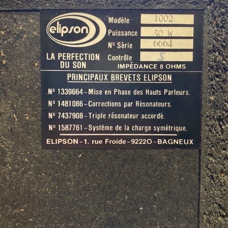 Elipson 1002 Speakers