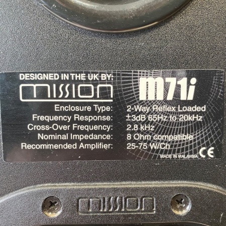Mission M71i speakers