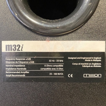 Mission m32i speakers