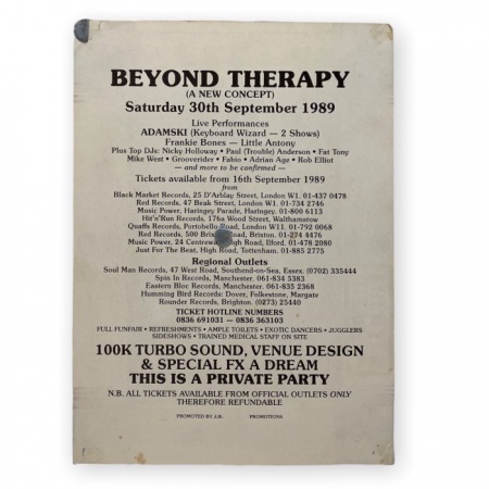 Beyond Therapy - Rave Flyer