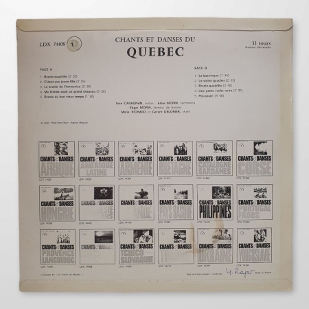 Chants Et Danses Du Québec