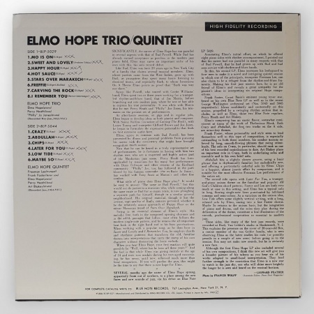Elmo Hope Trio/Quintet