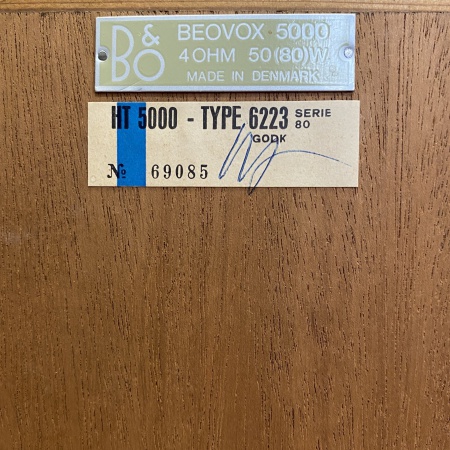 Enceintes B&O Beovox 5000