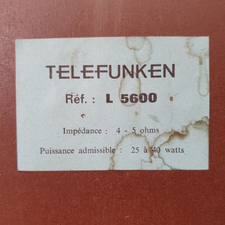 Enceintes Telefunken L5600