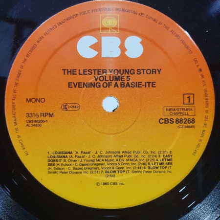 Lester Young ? Volume 5 (Evening Of A Basie-Ite)