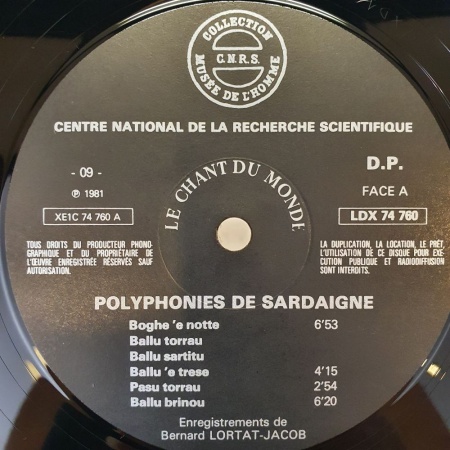 Polyphonies De Sardaigne Polyphonies Of Sardinia