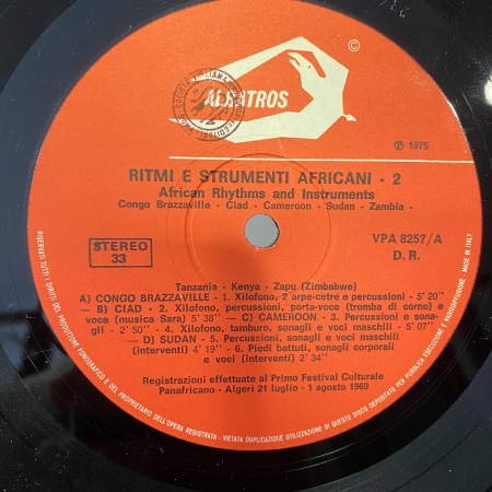Ritmi E Strumenti Africani = African Rhythms And Instruments Vol. 2