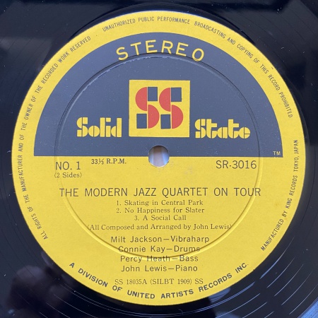 The Modern Jazz Quartet On Tour